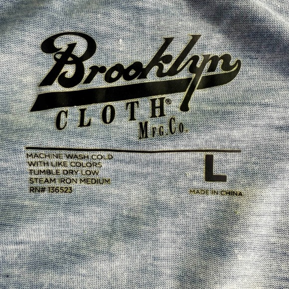 Brooklyn Cloth Red White & Blue Tank Top Shirt Men Size Large Sleeveless USA - Picture 6 of 9